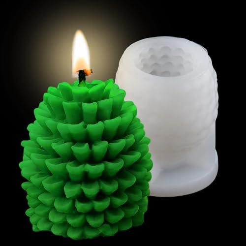 EPODA Silikonformen GießFormen Weihnachten, Tannenbaum Silikonform Kerze DIY Kerzen Formen Silikon, Weihnachten Handwerk Ornamente