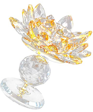 Levemolo Kristall Kerzenhalter Lotus Geformt Kerzenständer Für Innen Dekoration Geeignet Für Hochzeit Party Büro Zuhause Esstisch Schreibtisch
