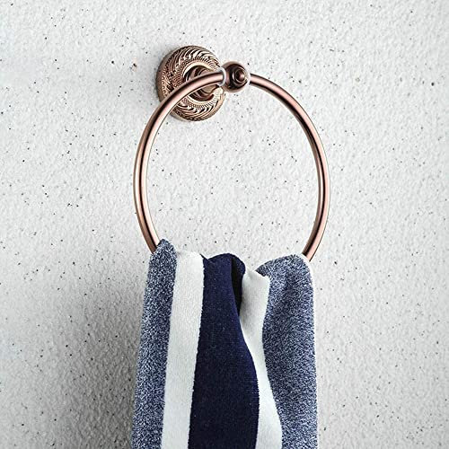 MKAK Antike Handtuchständer, Retro Kupfertuch Bar Nicht verblassen Rack Europäische Kupferbad Rack Creative Hardware Anhänger Bad Handtuchstange