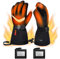PAVIBOIN Gants chauffants hommes femmes gants chauffants, gants chauffants avec batterie rechargeable, 5 températures réglables, gants de ski pour hiver-L