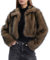 Amazhiyu Womens Faux Fur Coat with Pockets, Lapels Winter Long Sleeve Jacket Open Front Outwear Plush Warm Cardigan khaki M