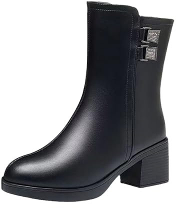 Snow Boots Damen Shoes Outdoor Ski Boots Thickening Hightech (Black, 40)