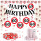 WenmthG 60 Geburtstag Deko Männer Frauen, 60. Geburtstag Deko mit Girlande, Luftballons, Luftschlangen, Banner, Konfetti - Verkehrsschild zum 60 Jahre, Verkehrszeichen 60. Geburtstagsdeko