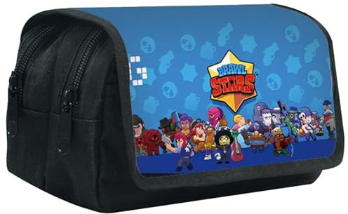 SYSYSYYASNL Federmäppchen mit Reißverschluss,Bleistiftbox,Bleistiftbox mit Cartoon-Motiv, Schulschreibwaren mit großer Kapazität, geeignet für Teenager, Studenten, Büro- und Schulbedarf