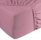 DoubleDry Spannbettlaken Jersey 90x200cm - 100% Baumwolle - Spannbetttuch - 28cm Steg - Rosa