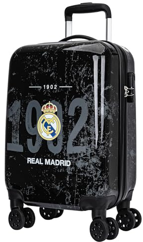 Real Madrid Maleta de cabina Real - Colección oficial de 48 cm (19 pulgadas)
