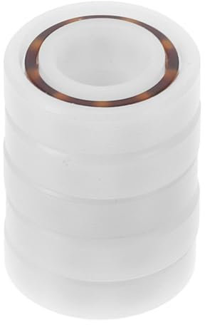 Homoyoyo 5 Stück Kunststofflager Praktische Lager Teil Tief Multifunktionslager Lager Zum Austausch Rad Austausch Des Kugellagers Nützliches Lager Rillenkugellager Ersatz Ball Weiß Plastik