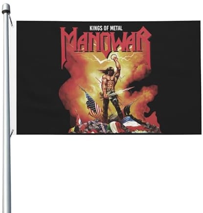 3x5 Fuß Mán%owáŕ Metal Band Flagge doppelseitige Flagge farbecht langlebig schnell trocknend ideal für Haus Garten Feier und Balkon Dekoration