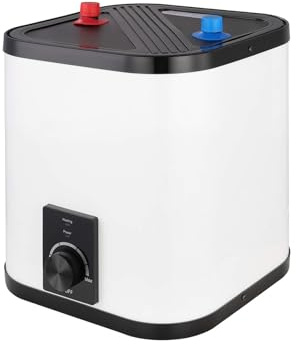 SIGO - Durchlauferhitzer 230v, Elektronischer Kompakter Boiler, Büro Werkstatt Ferienhaus Laden Dienstleistungsräume - Oberanschluss, 6 l, 2000 W - NAPOLI Weiß