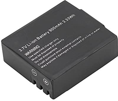 CCYLEZ Batterie Li-ION Originale 3,7 V 900 MAh Batteries de Caméra de Sport Haute capacité pour Caméra SJ4000 SJ5000 M10, pour Les Amateurs de Plein Air, Noir