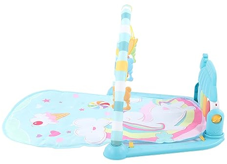 HUSHUI Baby-Spielmatte Klavier, Lehrreiches und Farbenfrohes, Abnehmbares Musikspielzeug für Kleinkinder ab 3 Monaten, Kunststoff, 72 X 40 X 47 cm (Grün)