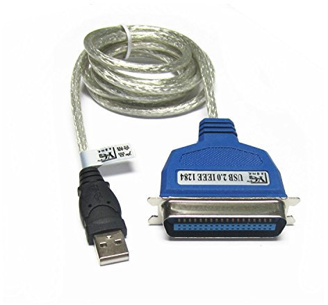 Cable USB Tipo A Macho a Puerto Paralelo C36(Conexión Impresora Paralelo) WXP/VISTA/W7/W8/W10