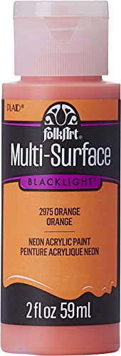 Plaid FolkArt Multi-Surface Paint | Colours Listed 59ml (2oz) Neon Orange