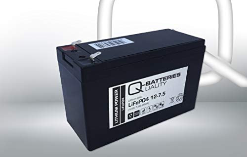 Q-batteries Lithium Battery 12-7.5 12V 7Ah LiFePO4 Lithium Iron Phosphate Hazardous Goods According to UN3480 Lithium Batteries Shipping According to SV188 A