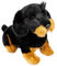 Carl Dick Dackel, Rauhaardackel sitzend schwarz, Hund, Plüschtier, Kuscheltier ca. 30cm 3443