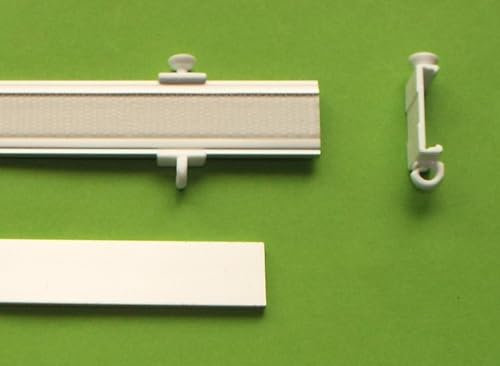 Profi Paneelwagen Aluminium - in verschiedenen Längen - silber oder weiß für Schiebegardine - fast überall passend (80 cm, Silber)