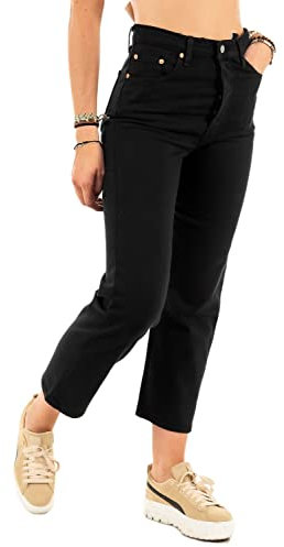 Levi's Femme Ribcage Straight Ankle, Black Heart, 27W / 27L