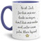 Lehrer-Tasse mit Spruch Es ist Zeit, Danke zu Sagen - Klasse/Schule/Geschenk-Idee/Danke/Abschied/Innen & Henkel Cambridge Blau