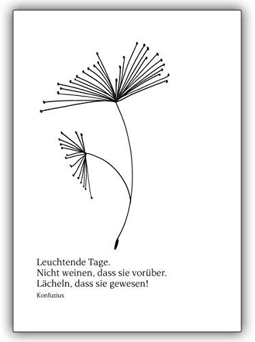 Kartenkaufrausch 4 Trauerkarten (4er Set): Moderne, grafische Trauerkarte: Leuchtende Tage – tröstende Beistandskarte um im Trauerfall mit tiefem Mitgefühl zu kondolieren