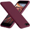 Vooii for iPhone 8 Plus Case, iPhone 7 Plus Case, Soft Silicone Gel Rubber Bumper Case Microfiber Lining Hard Shell Shockproof Full-Body Protective Case Cover for iPhone 7 Plus /8 Plus - WineRed