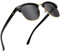 SUNGAIT Retro Runde Halbrandlos Polarisierte Sonnenbrille UV-Schutz für Männer/Frauen(Schwarzer Rahmen(Matte Finish)/Polarisiertes Graues Linse)-SGT016HKHUI