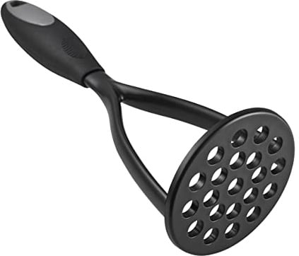 KSENDALO Potato Masher, Thick Nylon Blade Non-Scratch Masher