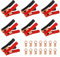 YUEYUAN 14 Pezzi 100A Rame Clip a Coccodrillo Ponticelli Morsetti Clip per Batteria Auto Clip a Coccodrillo Automatico Batteria per Auto elettrica Clip a Coccodrillo per Caricabatterie