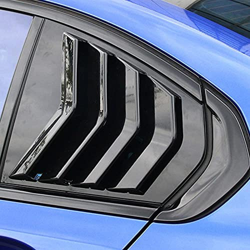 ZHAOOP glänzend schwarz dreieckige Heckscheibe, für BMW G20 G28 2019 2020 320 3er Jalousien dreieckige Fensterschutzabdeckung-schwarz