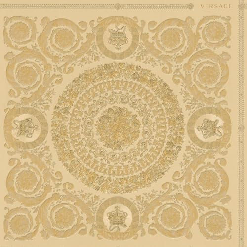PRO[f]home Profhome Ornament Wallpaper 370554-GU Non-Woven Wallpaper Gold Yellow 0.70 m x 10.05 m / 7.035 sqm