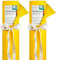Sensalux Tischdeckenrollen-Set, 2 Stück, stoffähnliches Vlies, Event, Geburtstagsfeier, 1,18m x 25m Gelb