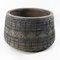 Leaf Large Planters Plant Pots, Fibreglass, 22cm Gliese Embossed