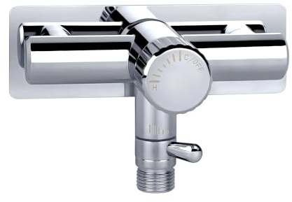 All Metal Single Handle RV Wasserhahn Ventil Umsteller, Camper Dusche Wasserhahn Ventil, 10,2 cm RV Dusche Ersatzventil für Wohnmobil, Reiseanhänger, Wohnmobil, fünfte (5.) Rad (Chrom, 10,2 cm)