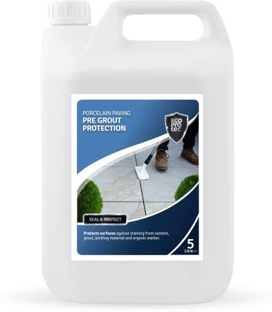 ECOPROTEC PORCELAIN PAVING PRE GROUT PROTECTION-Protects surfaces against staining from cement, grout, jointing compounds and organic matter (5 Litre)