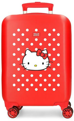 Hello Kitty Castle of Hello Kitty Maleta de Cabina Rojo 33x50x20 cms Rígida ABS Cierre de combinación Lateral 28,4L 2 kgs 4 Ruedas Dobles Equipaje Mano