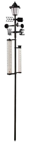 Garden 5 In 1 Weather Station with Solar Light 158 x 25cm