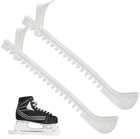 Cisolen 1 Paar Schlittschuh-Schoner mit verstellbarer Schnalle für Eishockey, Eiskunstlauf, Kufenschoner