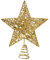 KEYIDO Christmas Star - Large Gold 3D Metal Glitter Star Topper for Christmas Tree Decoration - 24 cm