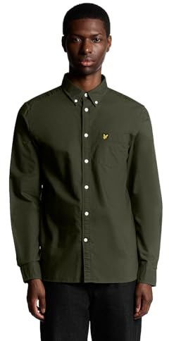 Lyle & Scott Oxford Hemd Herren – 100% Baumwolle | Button Down Kragen und Oxford Webart | XS-XXL