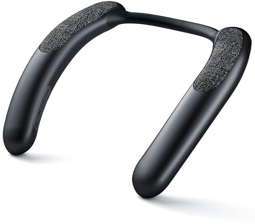 Altavoz inalámbrico con Banda para el Cuello, Altavoz Bluetooth, portátil, con función de Llamadas Manos Libres, Adecuado para el hogar, al Aire Libre, Deportes, Viajes