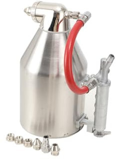 QAVODB 3500ml Zement Mörtel Trichterpistole, Wandfarbe Sprayer 0,4-0,7PA Spritzpistole Putzpistole, DIY Sprayer Lackierpistole mit 4/6/8mm Düsen, 22x26cm