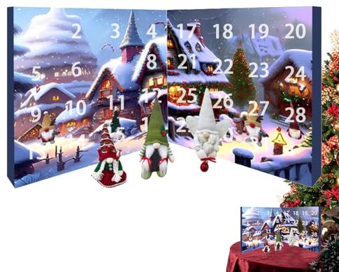 Weihnachtszwerg Adventskalender 2024, Weihnachtswichtel Adventskalender, Weihnachts Plüschtier, Mit Wichtelpuppen Zum Sammeln, 24 Tage Weihnachts Adventskalender