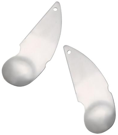 FUNOMOCYA 2pezzi Kit Cucchiai Kiwi in Acciaio Inossidabile Pelapatate e Sbuccia Avocado Utensili da Cucina Versatili per Frutta Facili da Usare e Trasportare