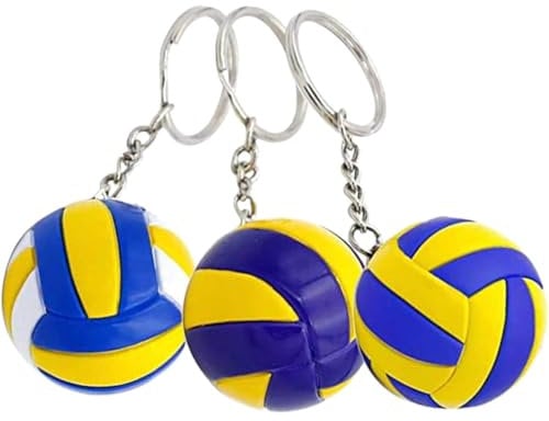 DEARMAMY 3stücke Volleyball Schlüsselanhänger Sportliche Taschenanhänger Kreative Schlüsselringe Souvenirs Für Sportliebhaber Für Teenager Und Schulbelohnungen