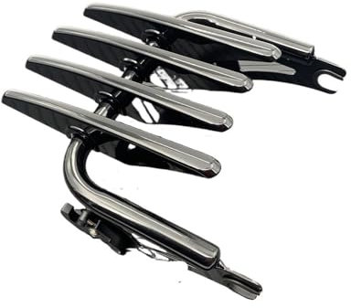 Motorrad Heckgepäckträger Für Touring Street Electra Glide Ro&ad King FLHT FLHX 2009–2022 Glänzend Schwarz Abnehmbarer Stealth Montage Gepäckträger