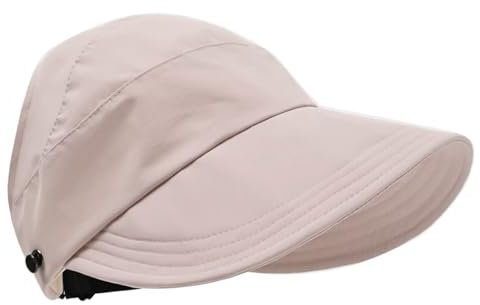 Chapeau Femme Chapeau de Soleil Femme à Séchage Rapide Imperméable Chapeau Anti UV Femme Casquette de Femme Été Sport Outdoor Respirante Légère Chapeau Femme Soleil (FR/ES, Numérique, 54, 60, Rose)