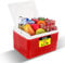Zuvo Ice Cooler Box 6-L Red Cool Box for Camping Picnic and Travel Durable Portable Cooling Solution for Food and Drinks
