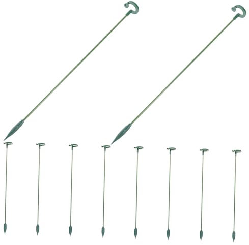 HANABASS 10 Stück Pflanzenstütze Teiliges Hohe Stäbe für Topfpflanzen Wiederverwendbare Rankhilfe für Orchideen Kletterpflanzen und Stabiler Halt für Zimmerpflanzen und Gartenpflanzen