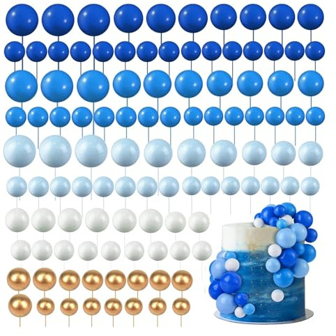 xolear 108 Stück Tortendeko Kugeln, Kuchendekoration Ballons