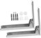 GLEAVI 1 Juego Soporte de Microondas Inoxidable para Montaje Pared Organizador de Cocina Resistente y Práctico con Capacidad de Carga Alta Incluye Kit de Instalación