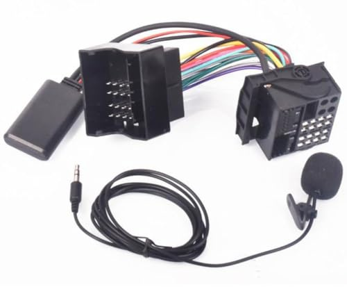 FUANA Cavo adattatore audio AUX con microfono esterno per Opel CD30 CDC40 CD70 DVD90 Astra Corsa Vectra Zafira